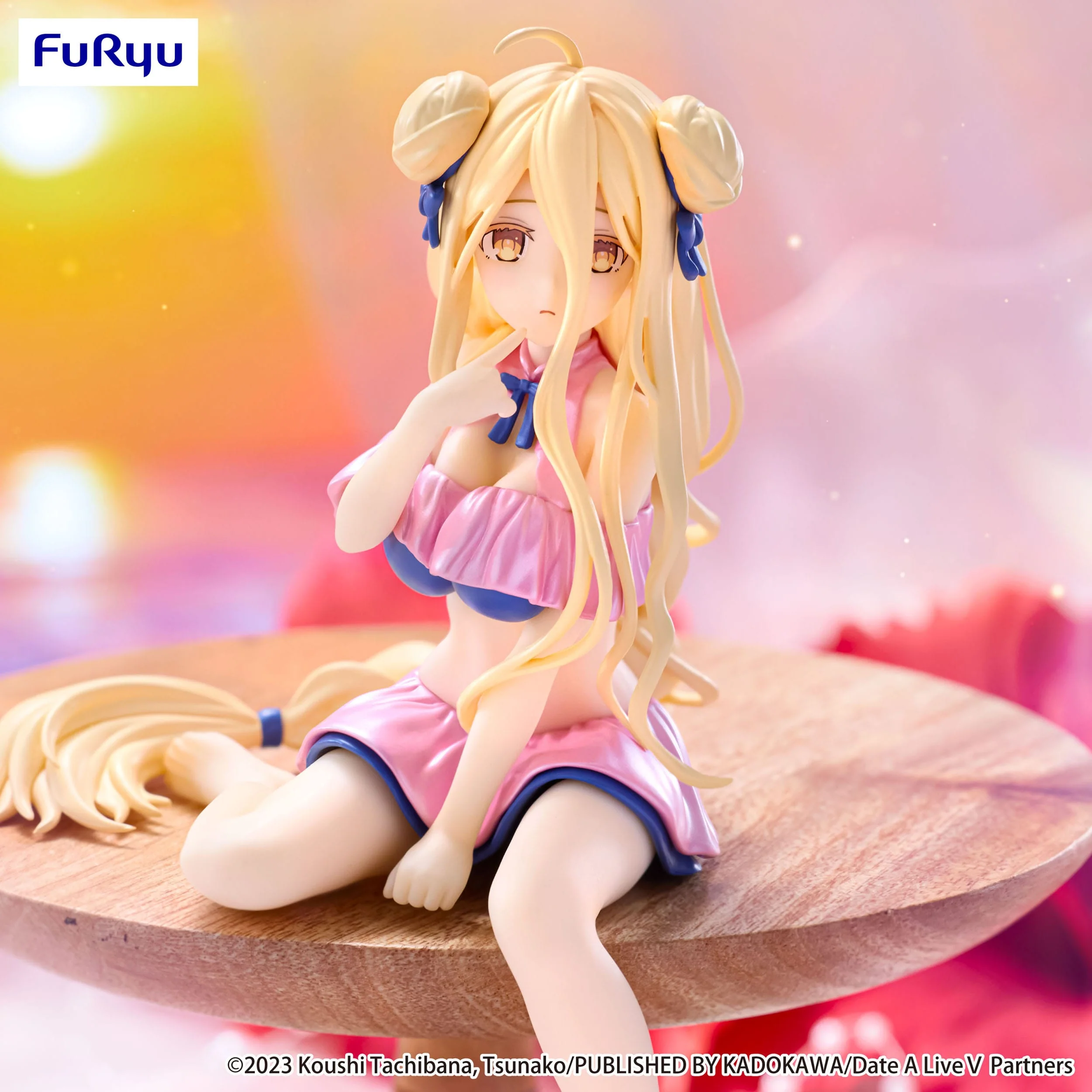 Date A Live V - Mukuro Hoshimiya Swimsuit Pastel Pink Color Ver. Noodle Stopper - FuRyu Prize - Image 4