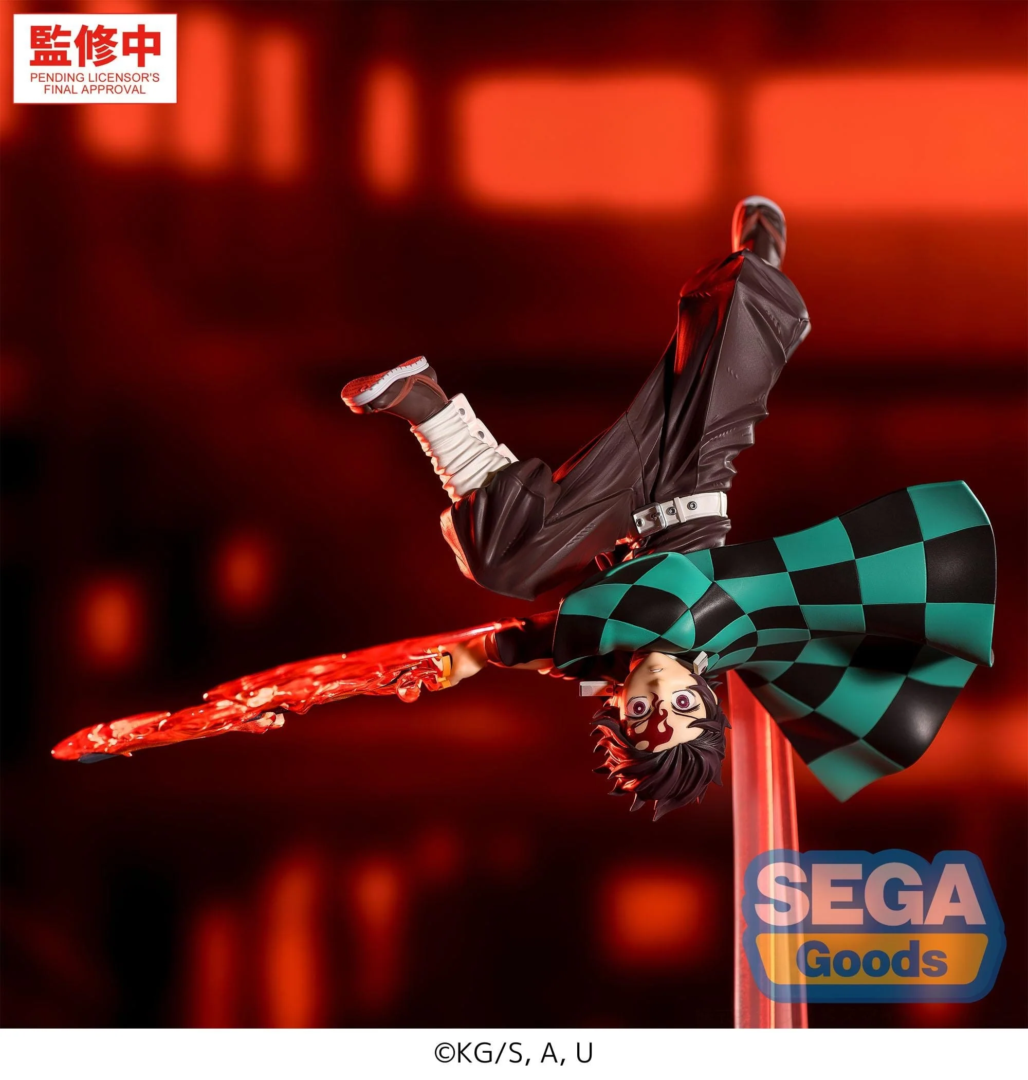 Demon Slayer - Tanjiro Kamado Hinokami Kagura Setting Sun Transformation Luminasta - SEGA Prize - Image 3