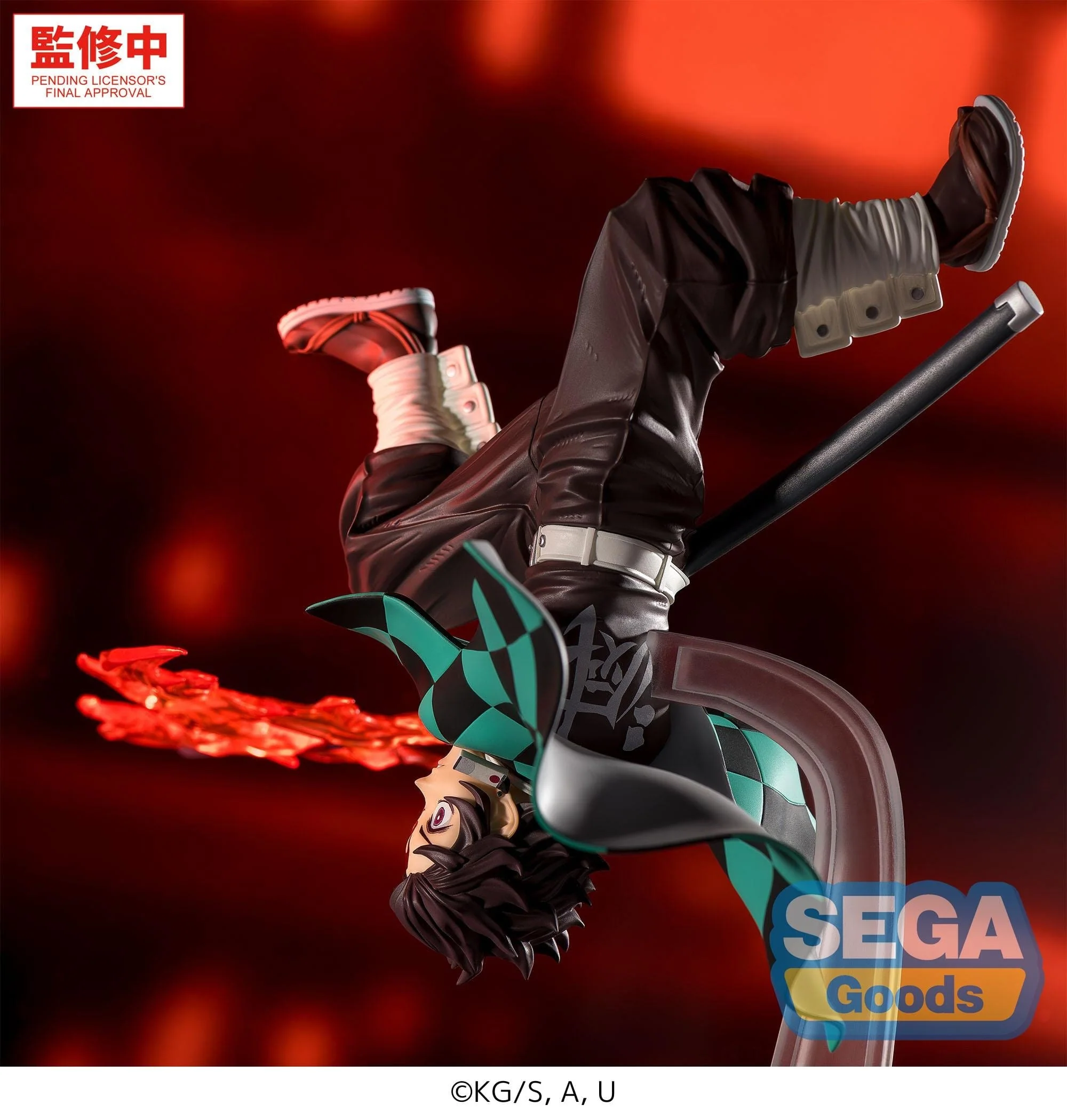 Demon Slayer - Tanjiro Kamado Hinokami Kagura Setting Sun Transformation Luminasta - SEGA Prize - Image 4