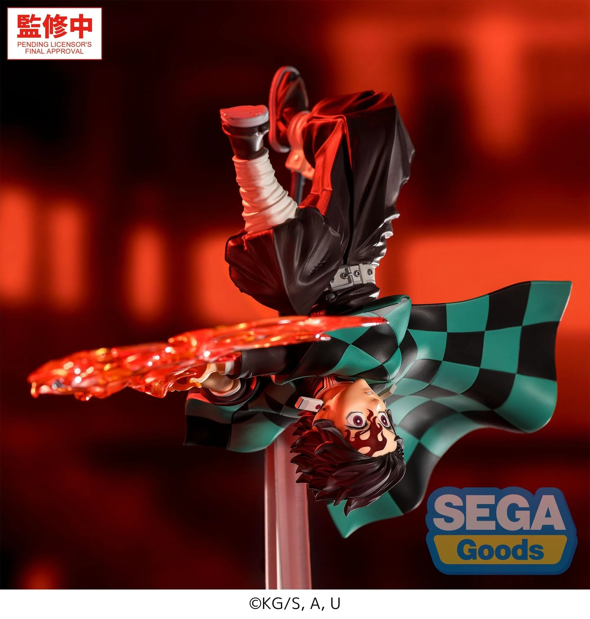 Demon Slayer - Tanjiro Kamado Hinokami Kagura Setting Sun Transformation Luminasta - SEGA Prize - Image 5