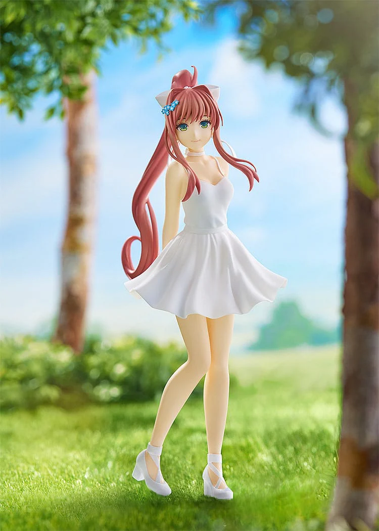 Doki Doki Literature Club! - Monika White Dress Ver. Pop Up Parade - Good Smile Company - Image 3