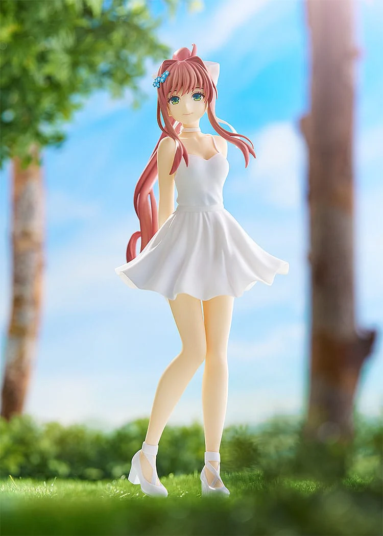 Doki Doki Literature Club! - Monika White Dress Ver. Pop Up Parade - Good Smile Company - Image 4