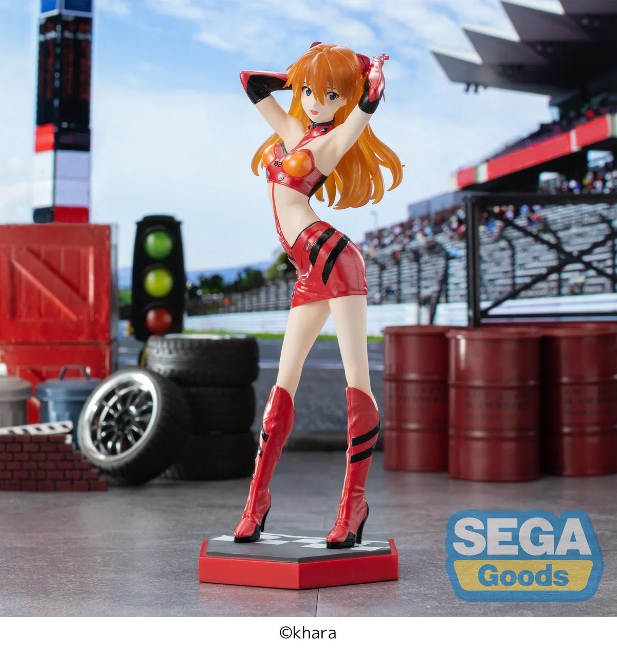 Evangelion Series - Asuka Shikinami Langley Racing Pit Walk Luminasta - Sega Prize - Image 3