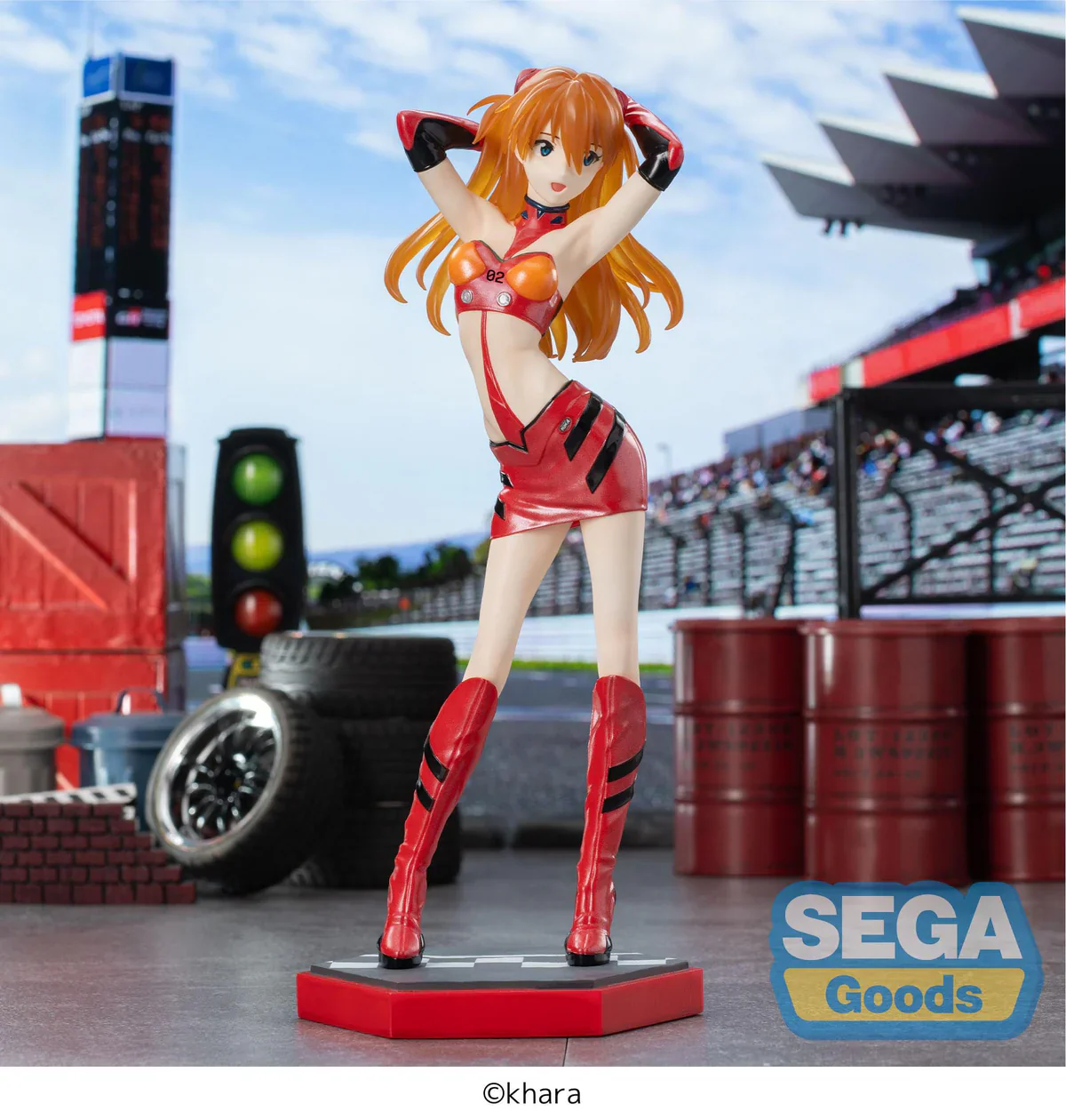 Evangelion Series - Asuka Shikinami Langley Racing Pit Walk Luminasta - Sega Prize - Image 4