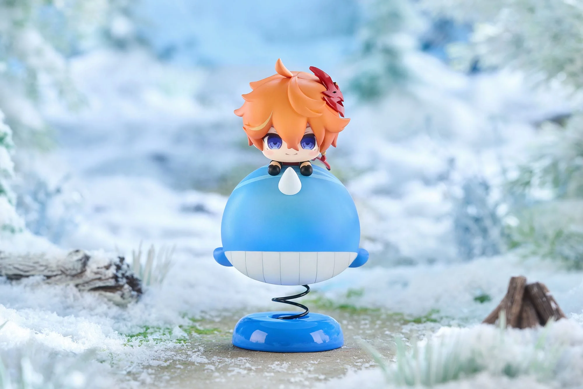 Genshin Impact - Tartaglia/Child Happy Shake Chibi Chara Yurayura Stand Ver. - Apex Innovation - Image 4