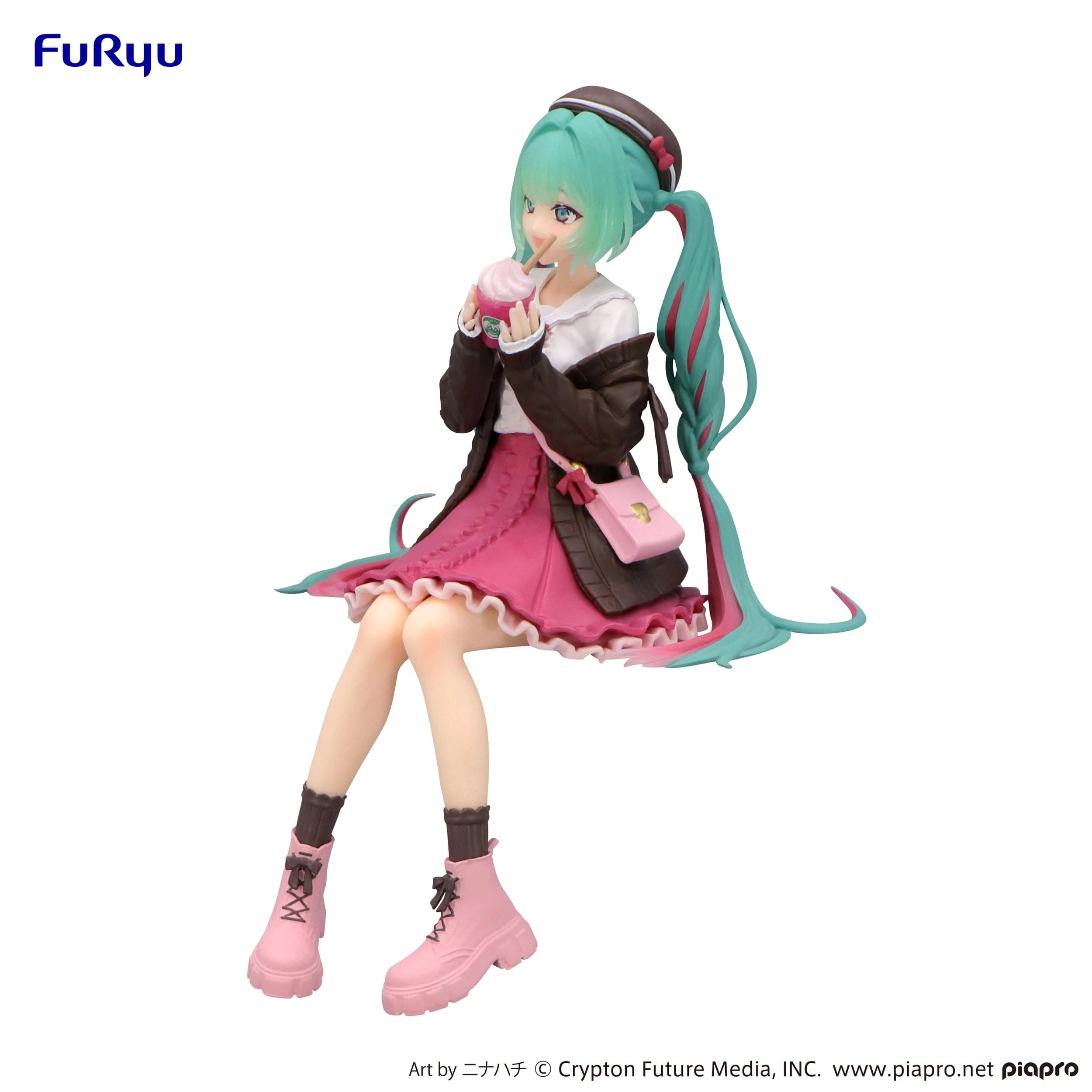 Hatsune Miku - Autumn Date Pink Color Ver. Noodle Stopper - FuRyu Prize [B-Ware] - Image 2