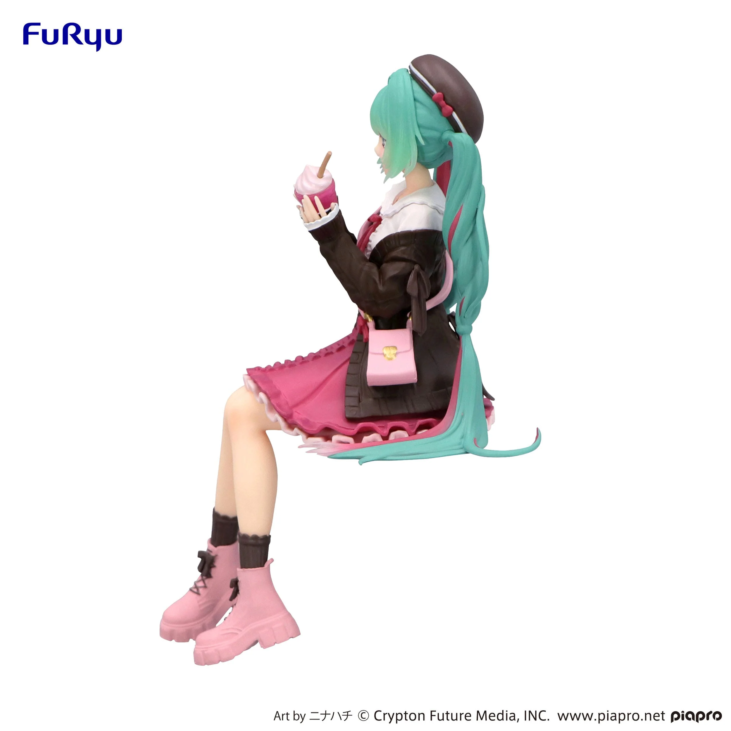 Hatsune Miku - Autumn Date Pink Color Ver. Noodle Stopper - FuRyu Prize [B-Ware] - Image 3