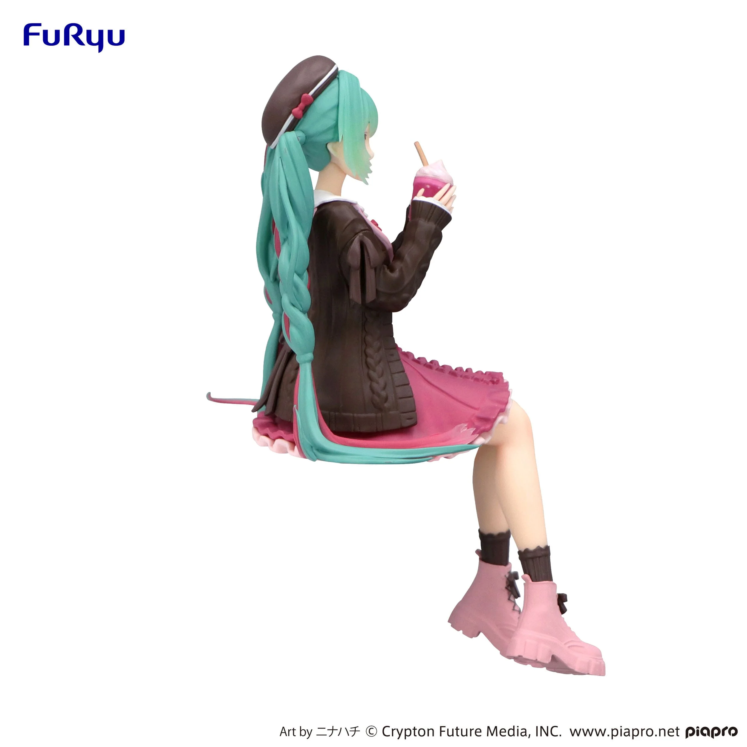 Hatsune Miku - Autumn Date Pink Color Ver. Noodle Stopper - FuRyu Prize [B-Ware] - Image 4