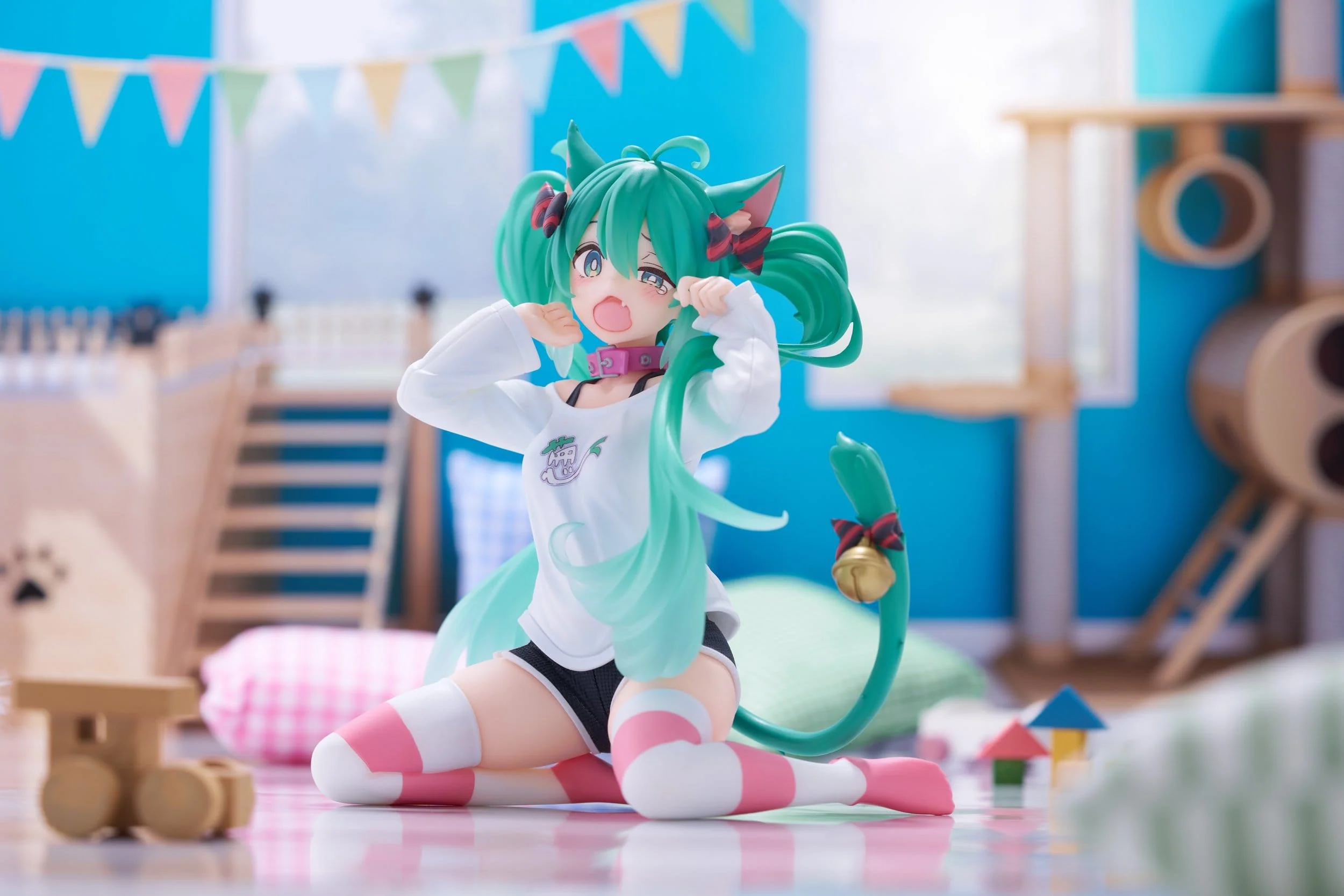 Hatsune Miku - Cat Ear Nekomimi T-Shirt Ver. Desktop Cute - Taito Prize - Image 3