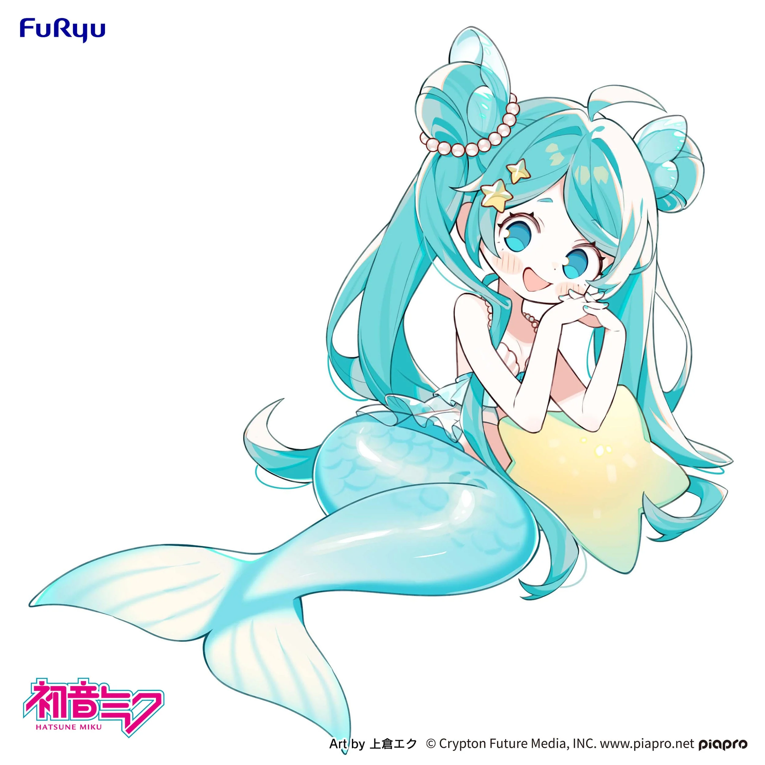 Hatsune Miku - Desktop Fairy Mermaid princess Ver. - FuRyu Prize - Image 6