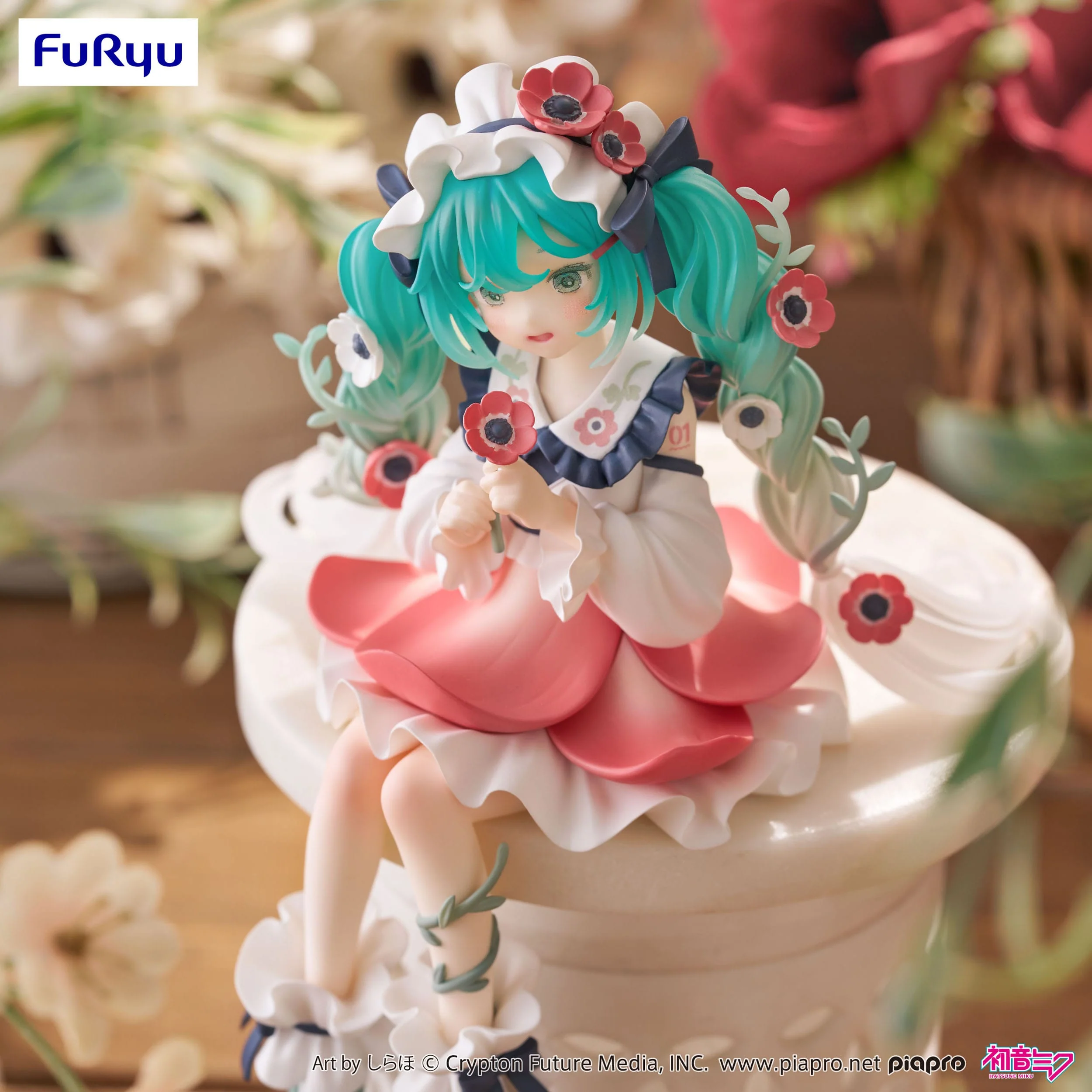 Hatsune Miku - Flower Fairy Anemone Noodle Stopper - FuRyu Prize - Image 4