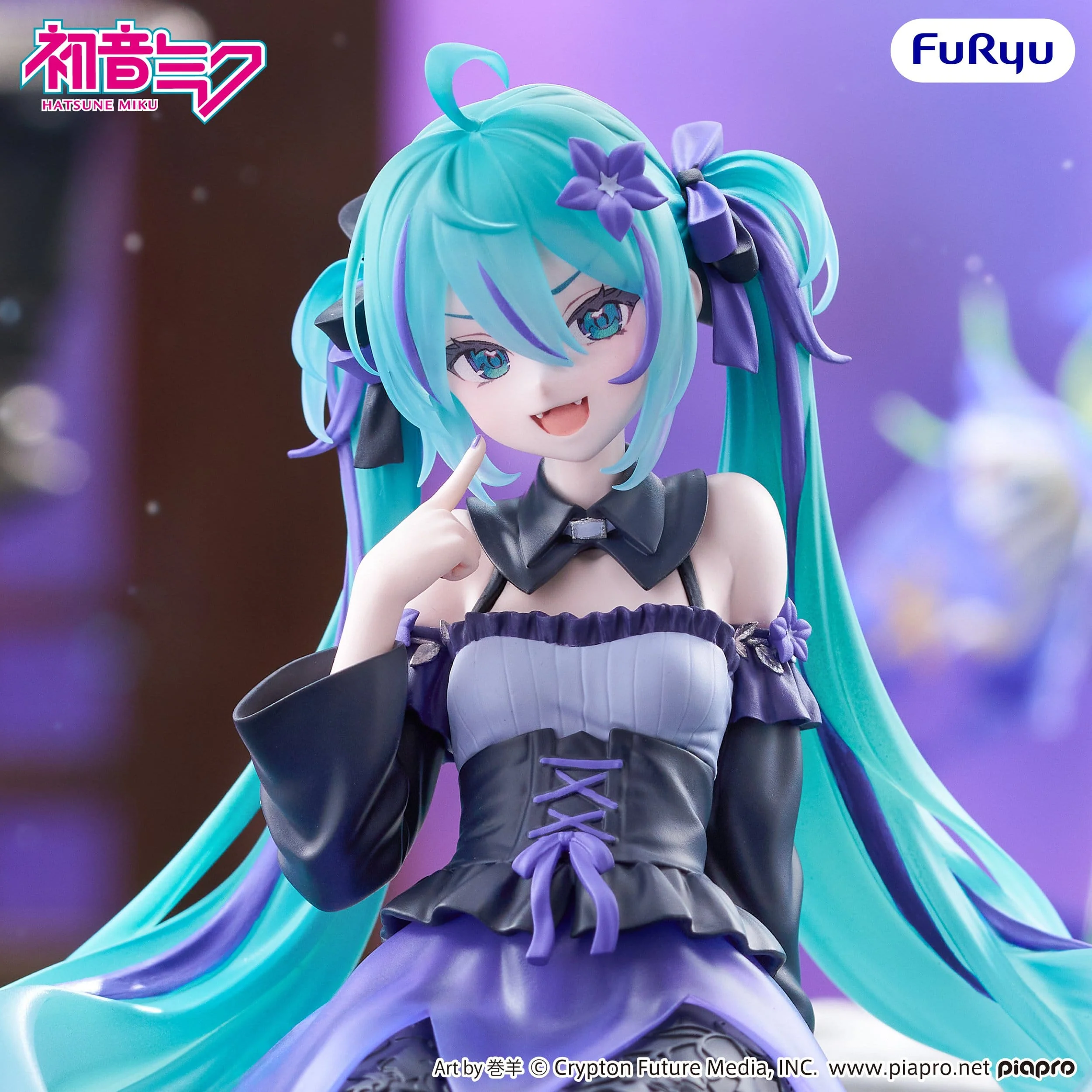 Hatsune Miku - Flower Fairy Bellflower Noodle Stopper - FuRyu Prize - Image 2