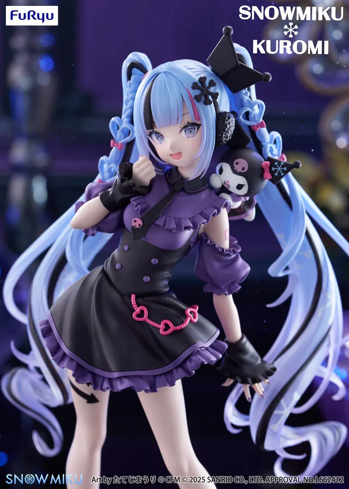 Hatsune Miku - Kuromi × Snow Miku Trio-Try-iT - FuRyu Prize - Image 2