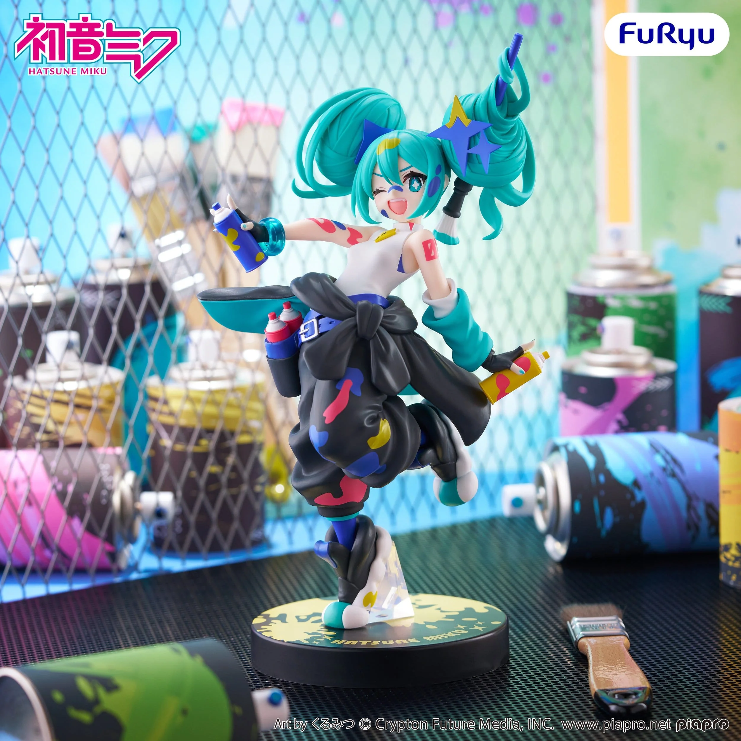 Hatsune Miku - Paint Girl Another Color Ver. Trio-Try-iT - FuRyu Prize