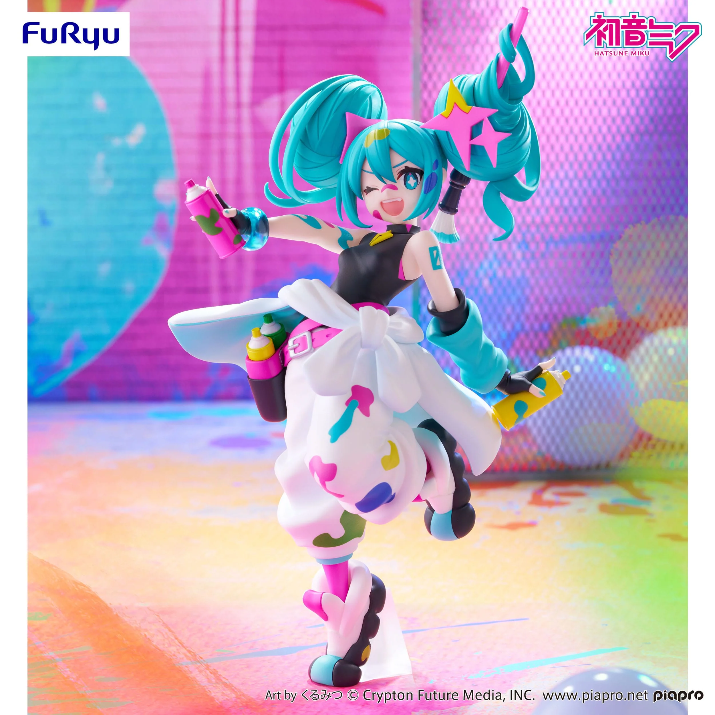 Hatsune Miku - Paint Girl Ver. Trio-Try-iT - FuRyu Prize