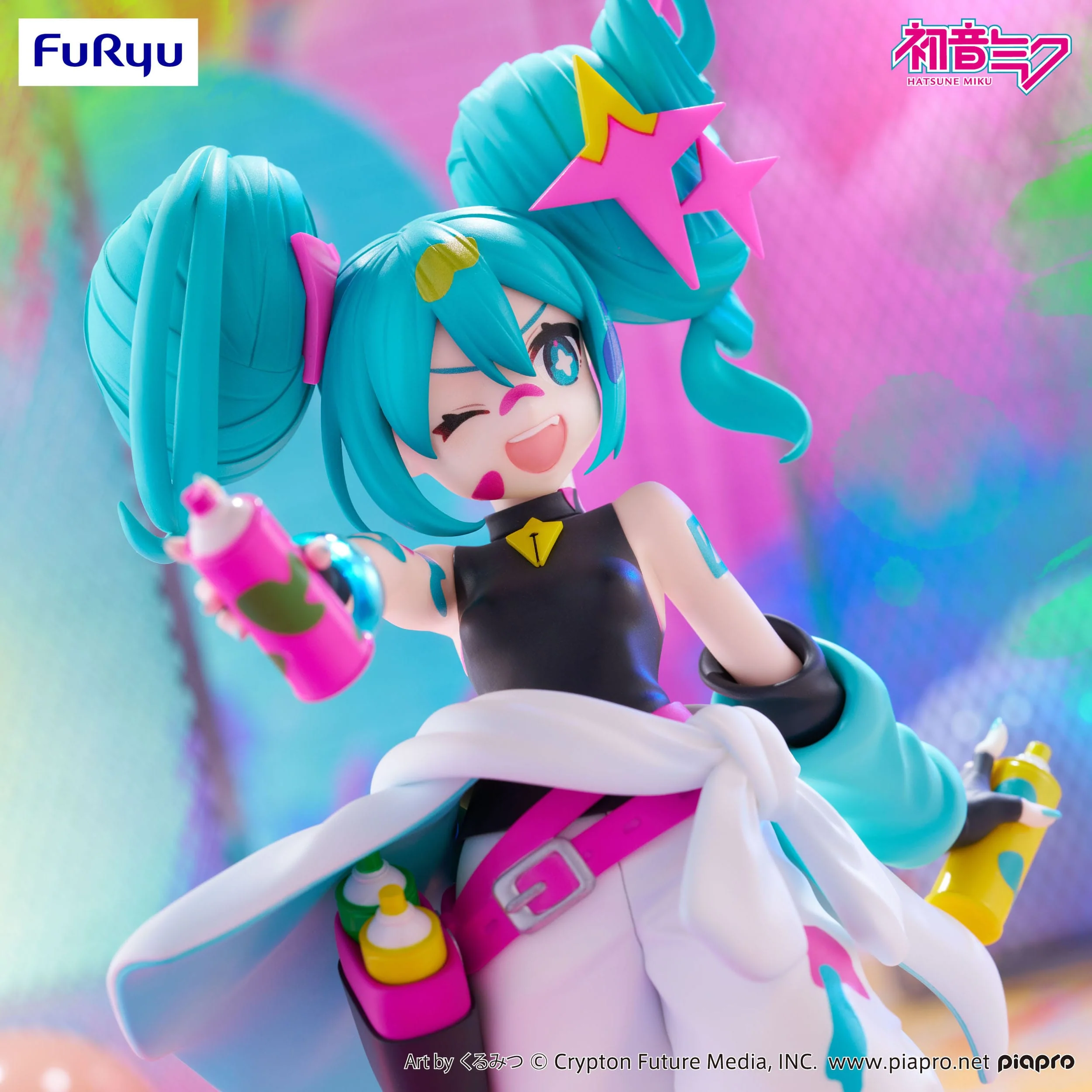 Hatsune Miku - Paint Girl Ver. Trio-Try-iT - FuRyu Prize - Image 3