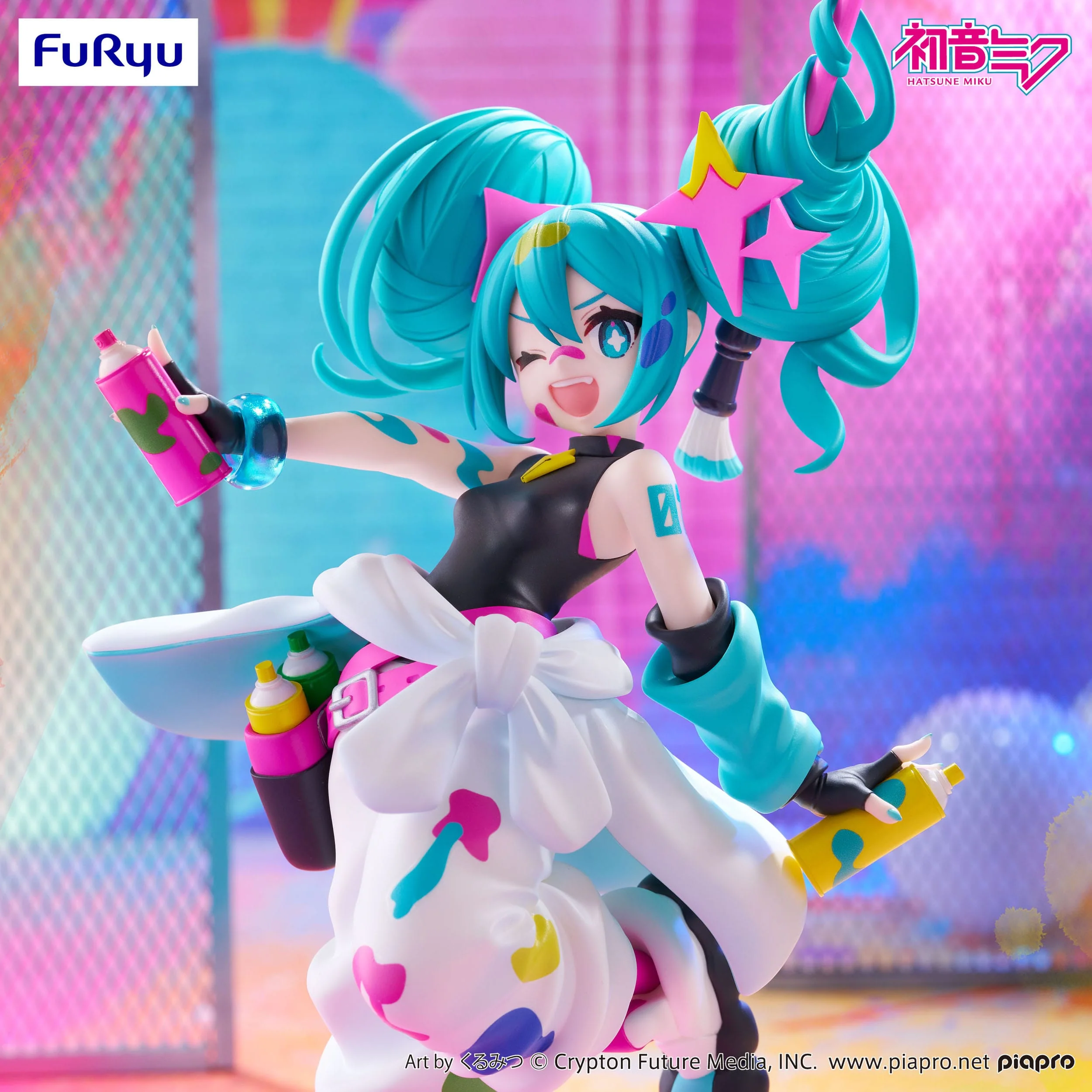 Hatsune Miku - Paint Girl Ver. Trio-Try-iT - FuRyu Prize - Image 5