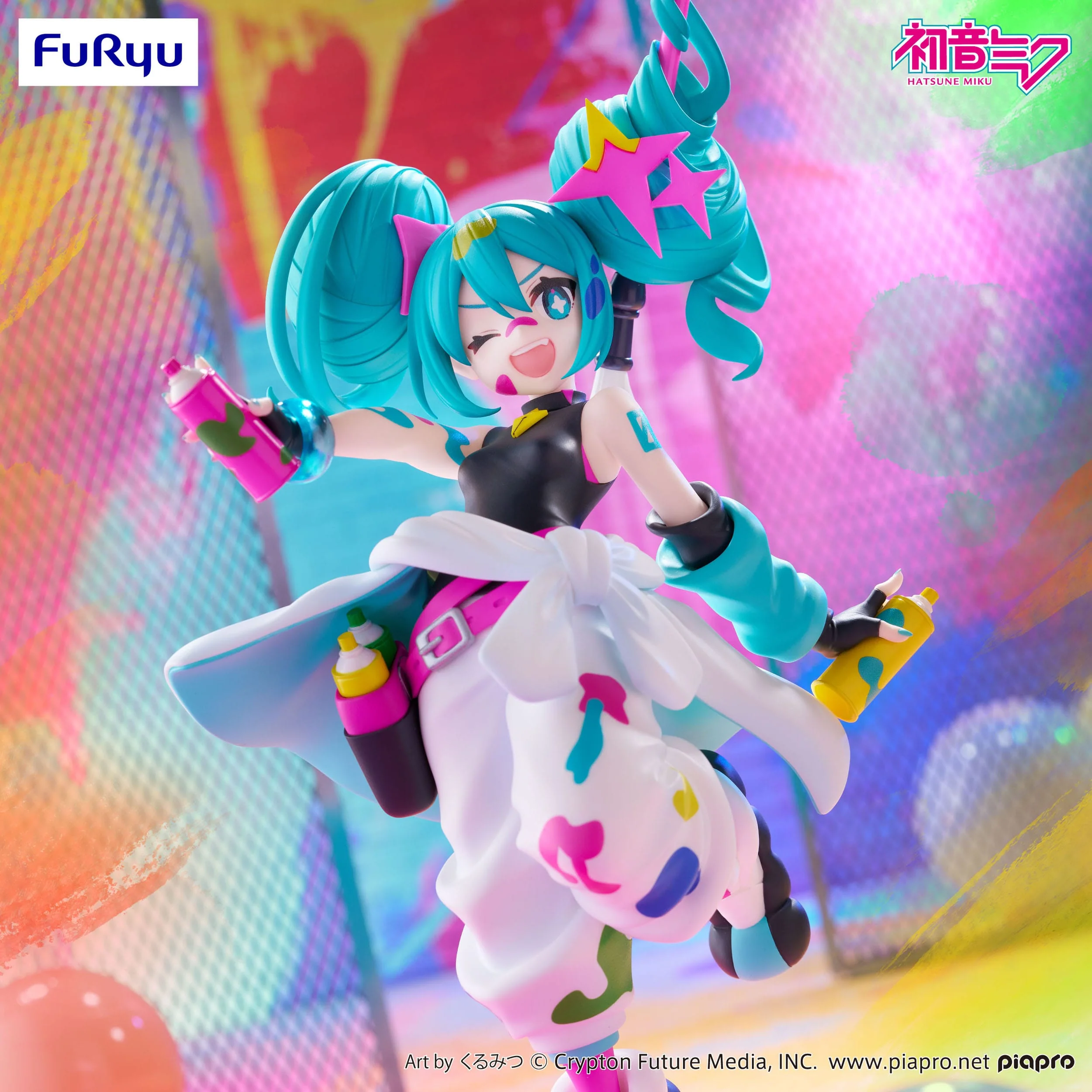 Hatsune Miku - Paint Girl Ver. Trio-Try-iT - FuRyu Prize - Image 6