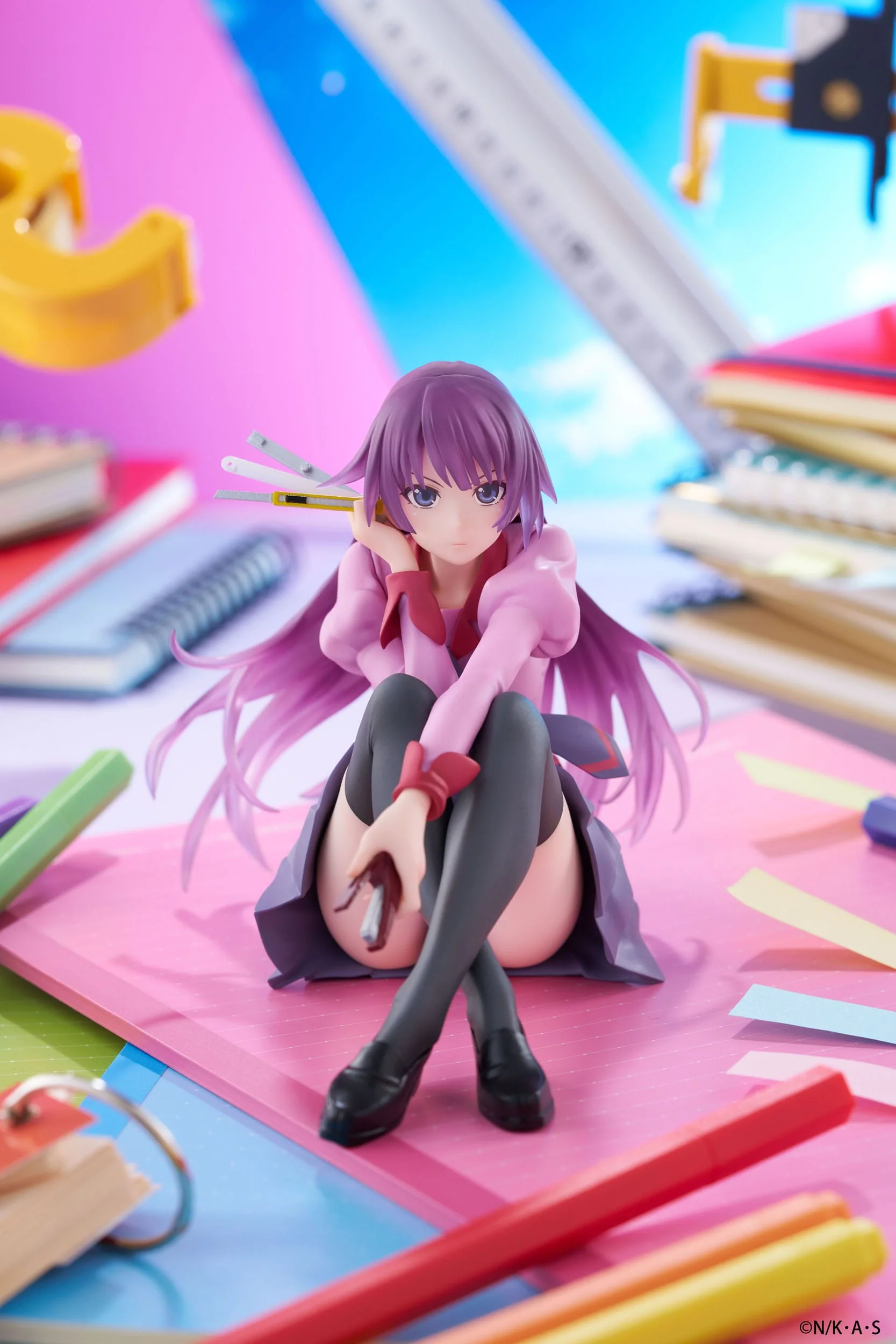 Monogatari Series - Hitagi Senjougahara Desktop Cute - Taito Prize - Image 3