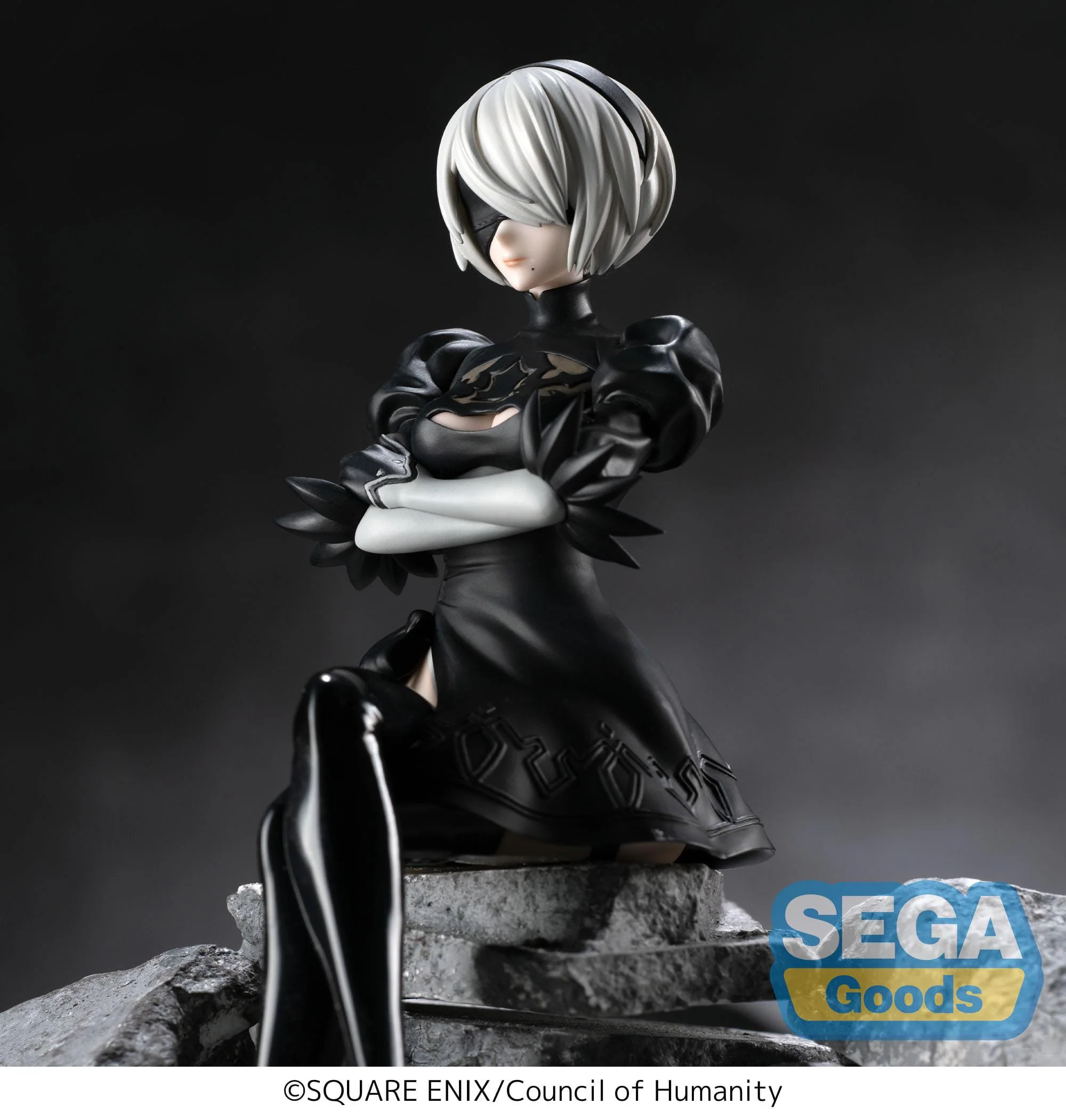 NieR:Automata Ver1.1a - 2B Premium Chokonose / Perching - SEGA Prize - Image 2