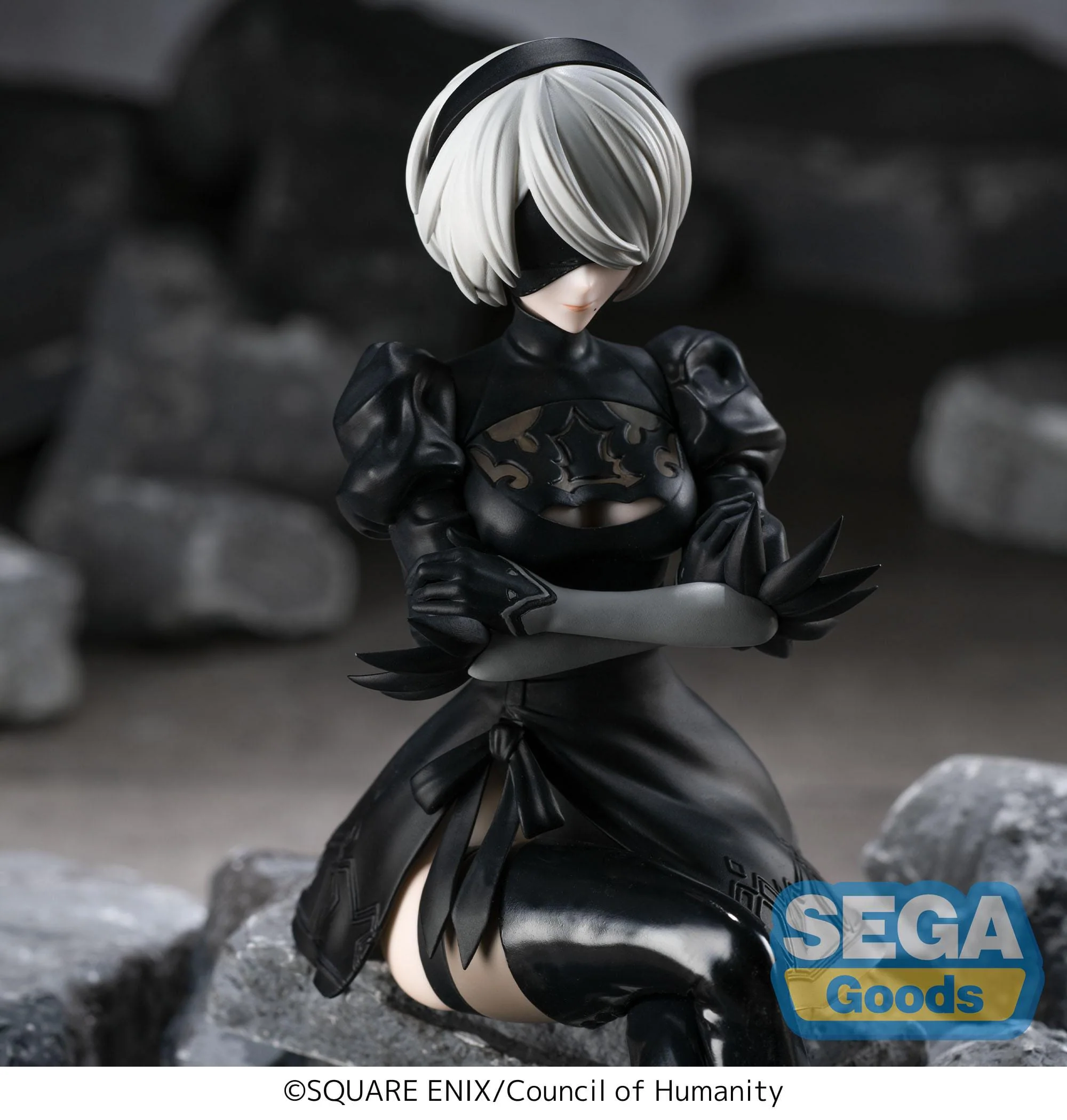 NieR:Automata Ver1.1a - 2B Premium Chokonose / Perching - SEGA Prize - Image 3