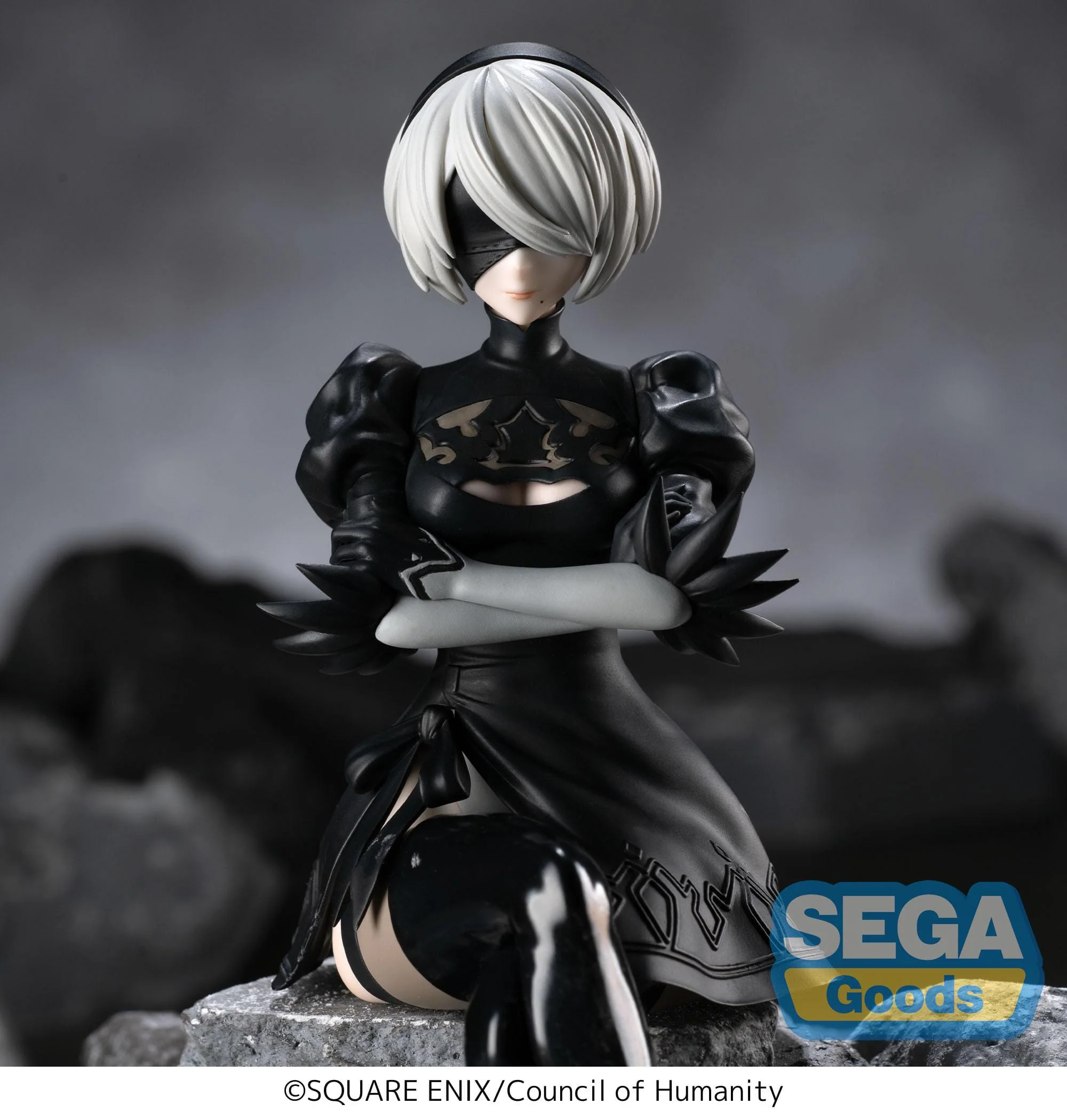 NieR:Automata Ver1.1a - 2B Premium Chokonose / Perching - SEGA Prize - Image 5
