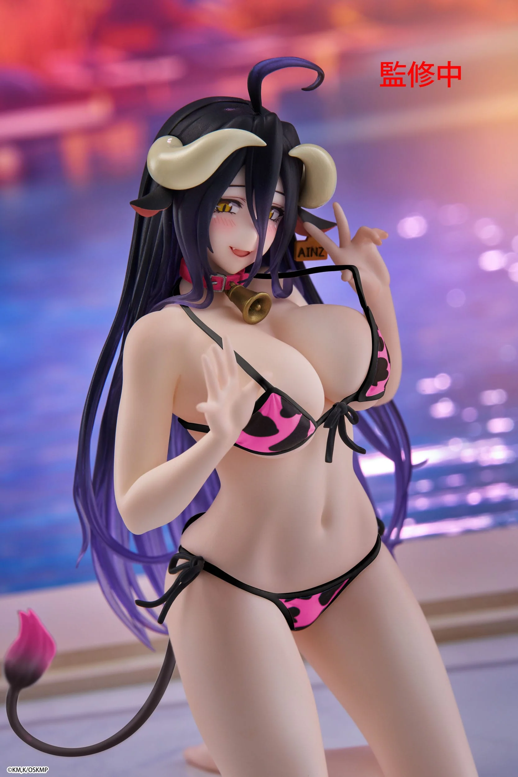 Overlord - Albedo Cow-Print Swimsuit ver. Renewal Desktop Cute - Taito Prize - Image 2
