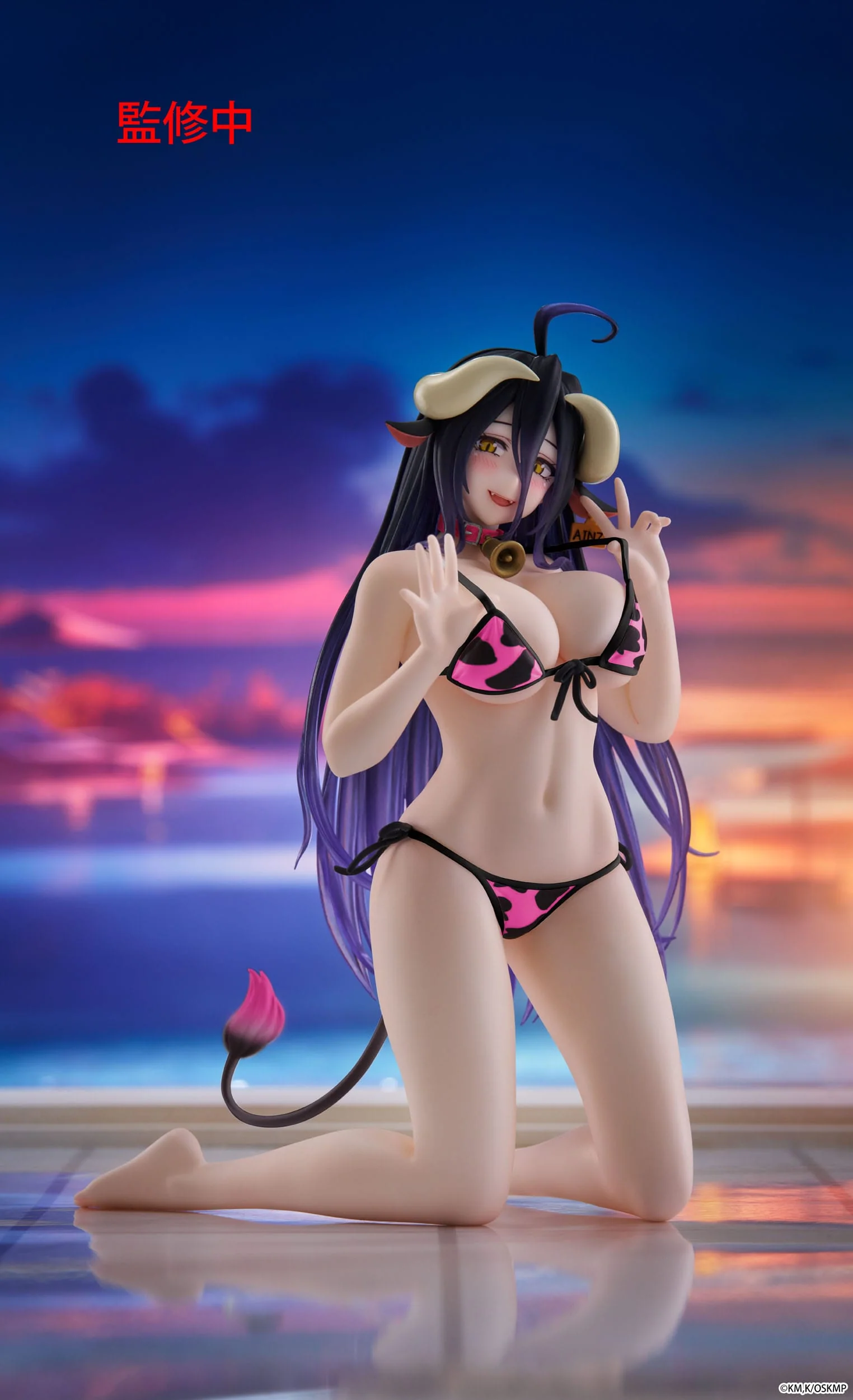 Overlord - Albedo Cow-Print Swimsuit ver. Renewal Desktop Cute - Taito Prize - Image 3