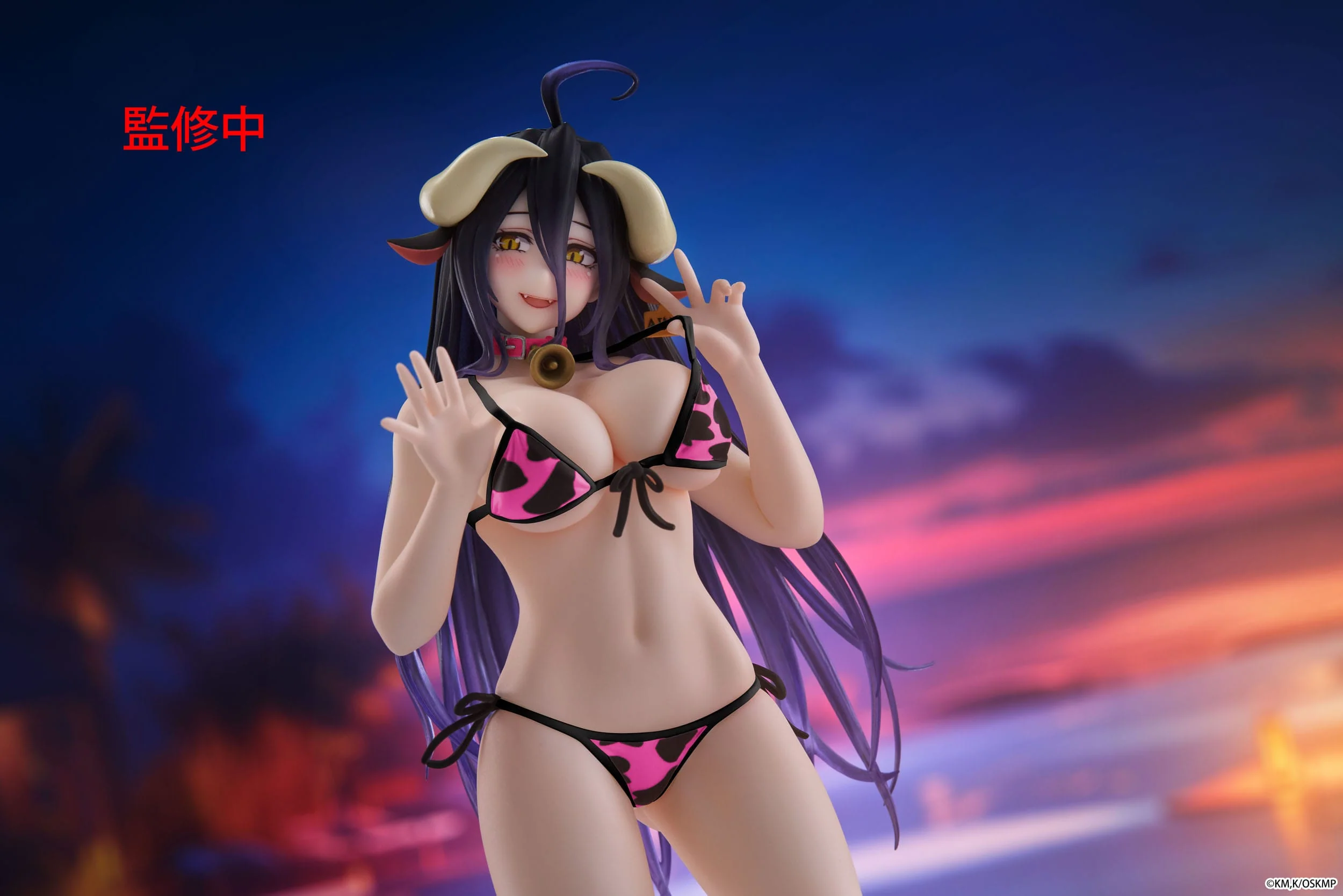 Overlord - Albedo Cow-Print Swimsuit ver. Renewal Desktop Cute - Taito Prize - Image 4