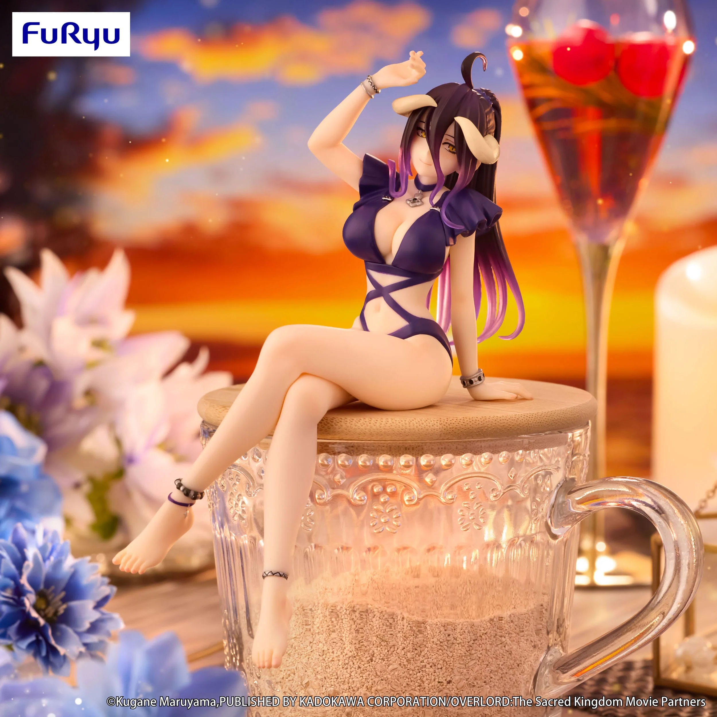 Overlord - Albedo Noodle Stopper Swimsuit Dark Purple Color ver. - FuRyu Prize