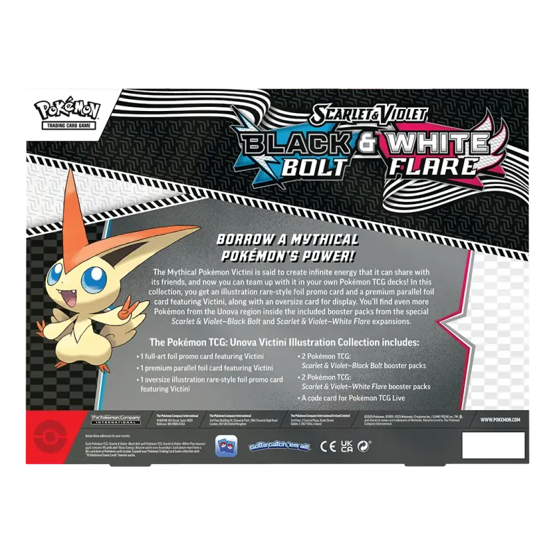 Pokémon TCG - Black Bolt & White Flare Unova Victini Illustration Collection [EN] - Image 2