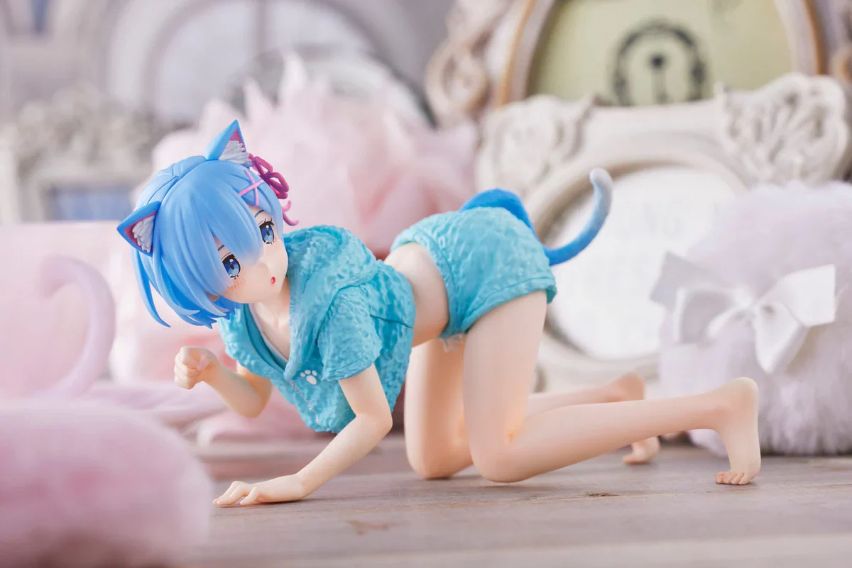 Re:Zero - Rem Cat Roomwear Desktop Cute - Taito Prize - Image 2