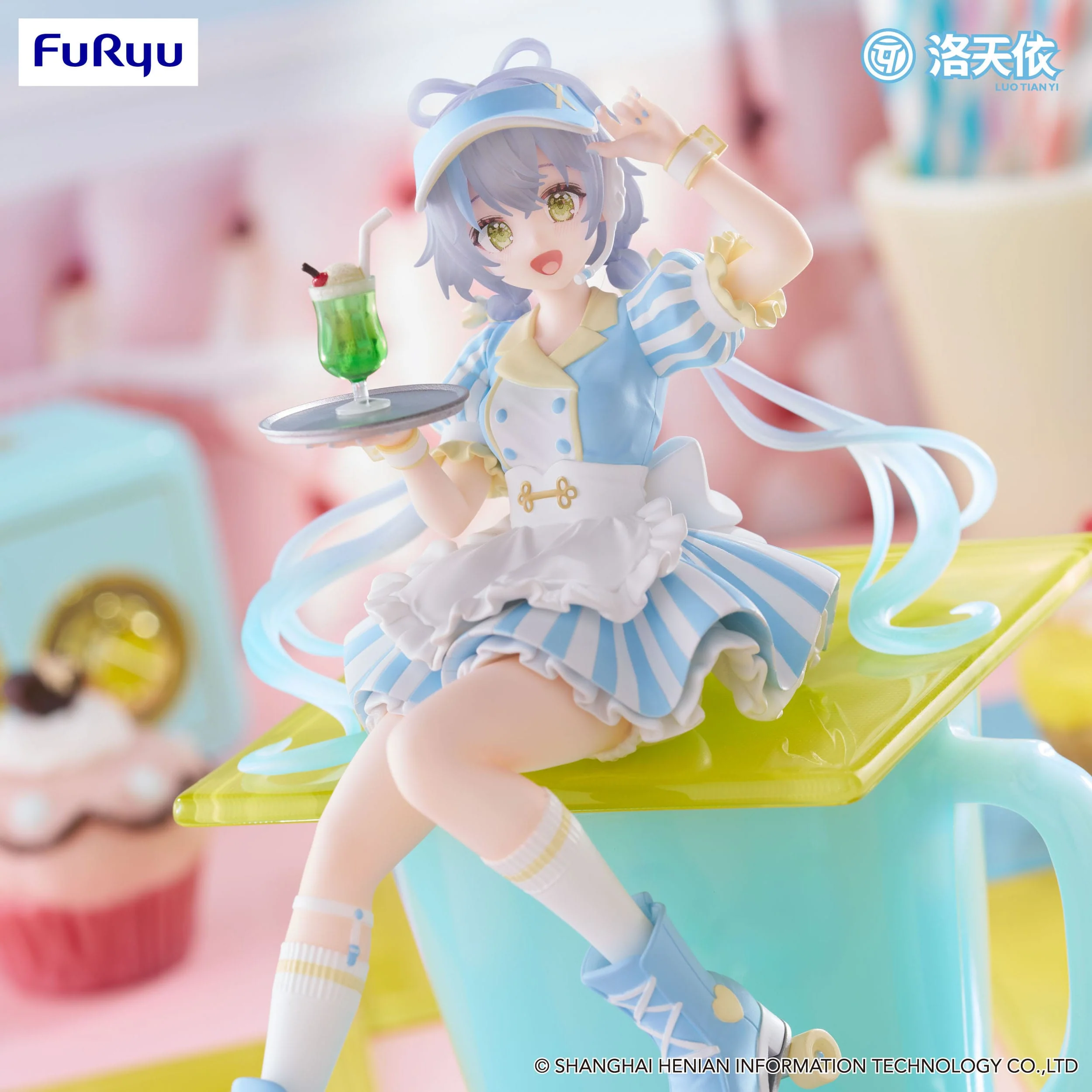 VTuber - V Singer Luo Tian Yi Waitress Ver. Noodle Stopper - FuRyu Prize - Image 4