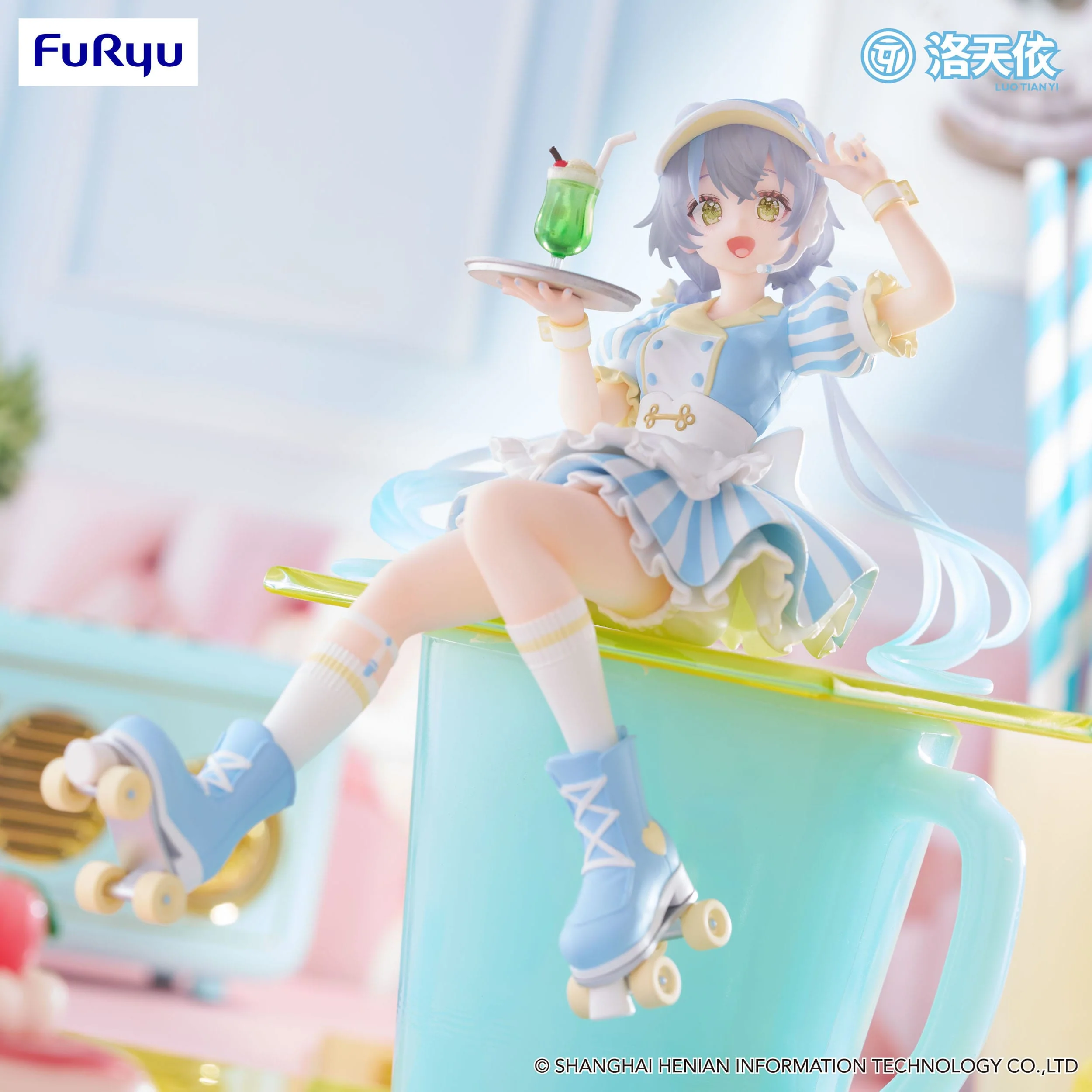 VTuber - V Singer Luo Tian Yi Waitress Ver. Noodle Stopper - FuRyu Prize - Image 5